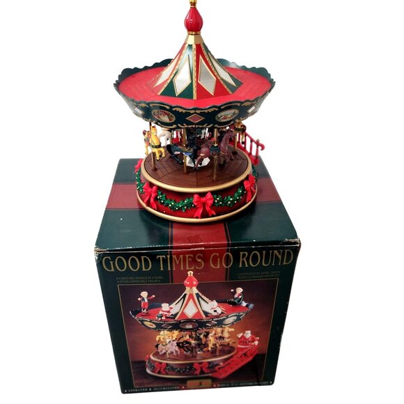 Maisto "Good Times Go Round" musical Christmas carousel. - Picture 1 of 6